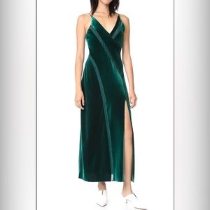 Free People Velvet Spliced Maxi
